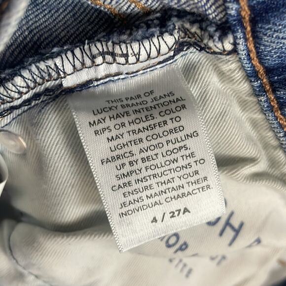 Lucky High Rise Crop Mini Boot Bridgette Jeans Women's 4 - Picture 10 of 14